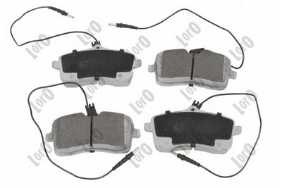 Brake Pad Set, disc brake ABAKUS 231-01-142