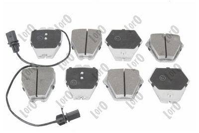 Brake Pad Set, disc brake ABAKUS 231-01-206