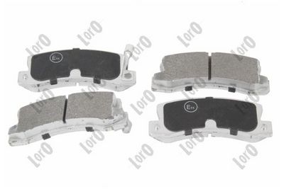 Brake Pad Set, disc brake ABAKUS 231-02-125