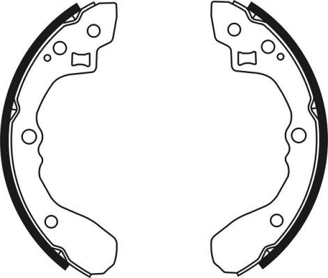 ABE C00313ABE Brake Shoe Set