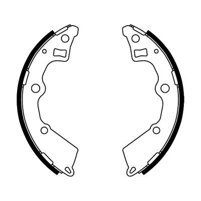 ABE C00321ABE Brake Shoe Set
