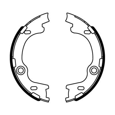 ABE C00325ABE Brake Shoe Set
