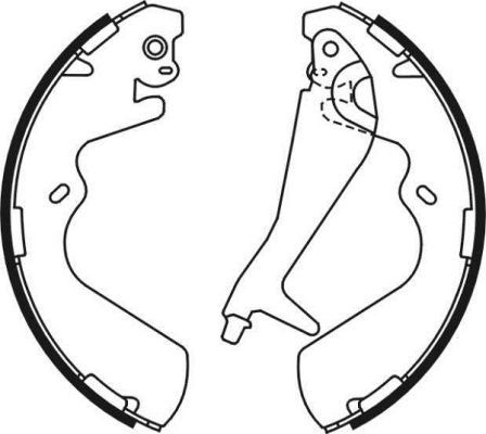 ABE C00511ABE Brake Shoe Set