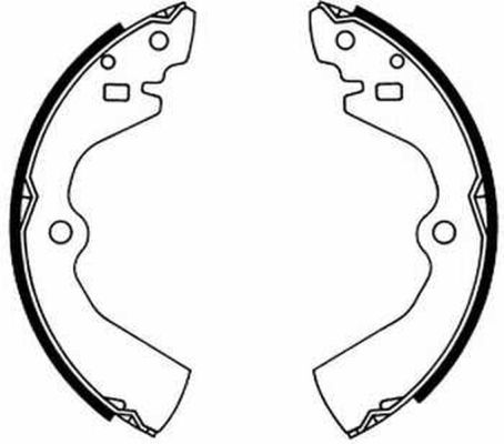ABE C01034ABE Brake Shoe Set