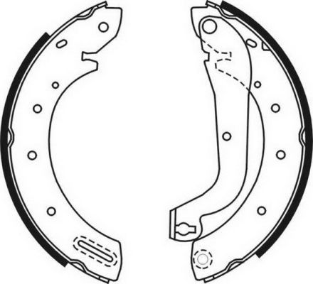 ABE C01046ABE Brake Shoe Set