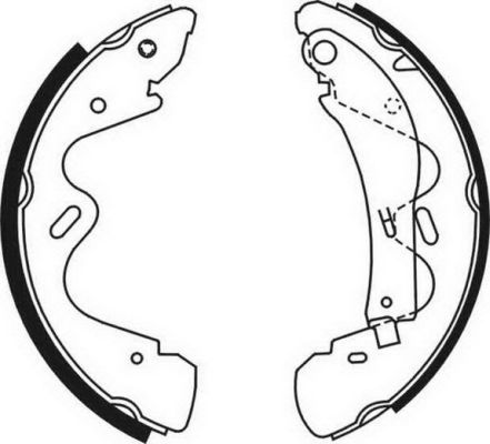 ABE C01054ABE Brake Shoe Set