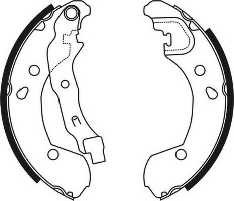ABE C01056ABE Brake Shoe Set