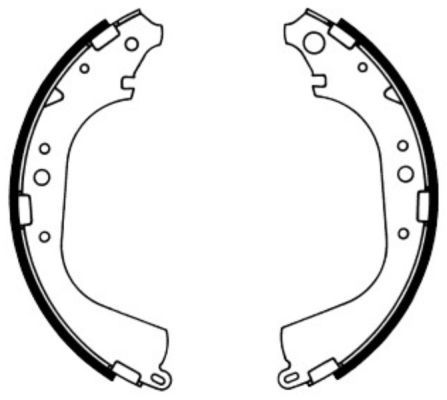 ABE C02039ABE Brake Shoe Set