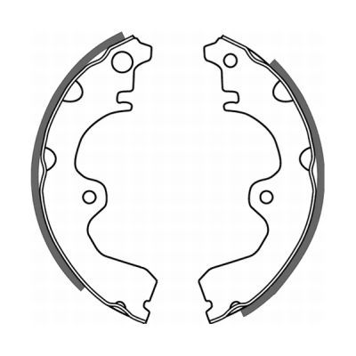 ABE C02047ABE Brake Shoe Set