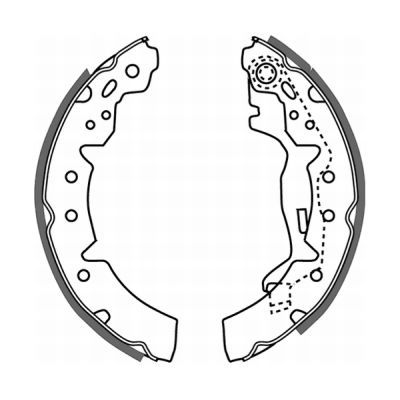 ABE C02063ABE Brake Shoe Set