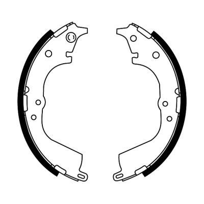 ABE C02072ABE Brake Shoe Set