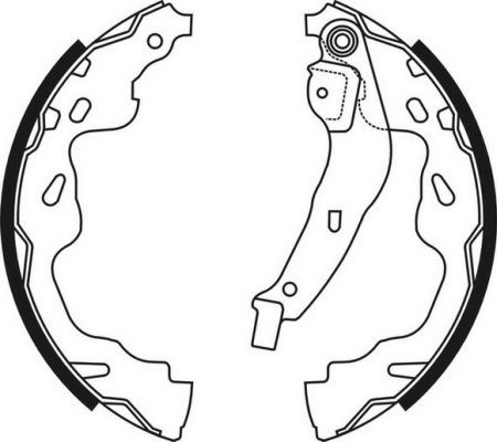 ABE C02074ABE Brake Shoe Set