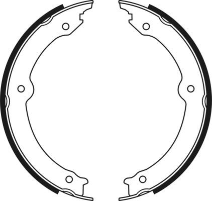 ABE C02085ABE Brake Shoe Set