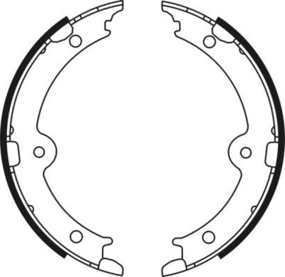 Brake Shoe Set, parking brake ABE C02087ABE