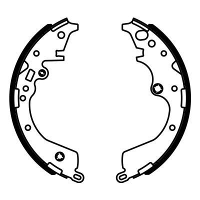 ABE C02090ABE Brake Shoe Set