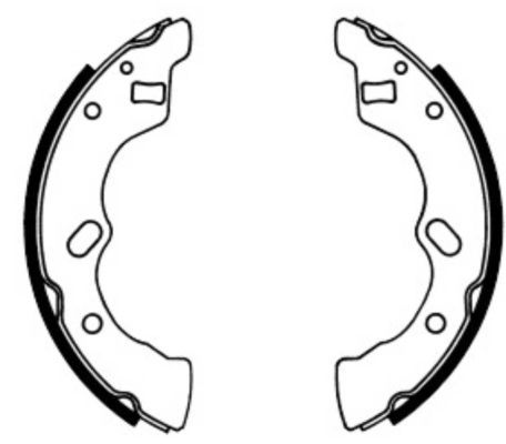 ABE C03017ABE Brake Shoe Set