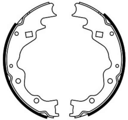 ABE C03025ABE Brake Shoe Set