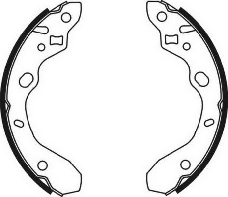 ABE C03042ABE Brake Shoe Set