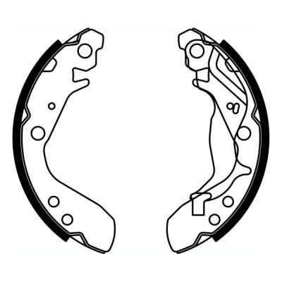 ABE C04017ABE Brake Shoe Set