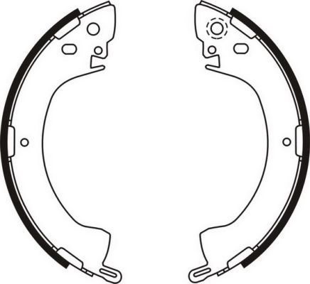 ABE C05001ABE Brake Shoe Set