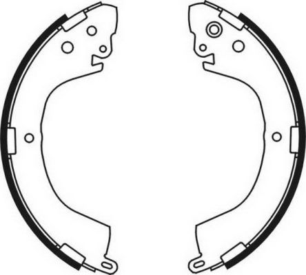 ABE C05058ABE Brake Shoe Set