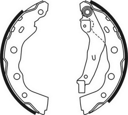 ABE C05059ABE Brake Shoe Set