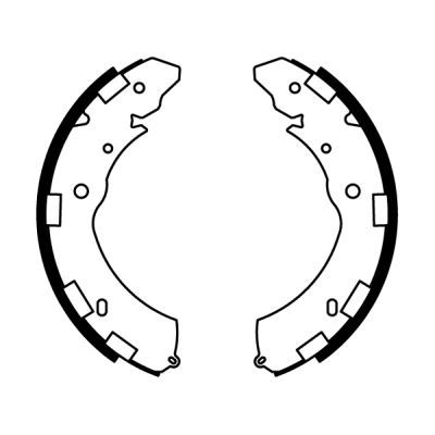 ABE C05060ABE Brake Shoe Set