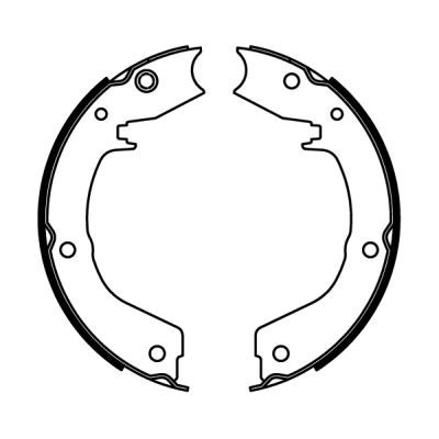 ABE C05061ABE Brake Shoe Set, parking brake