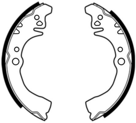 ABE C06017ABE Brake Shoe Set