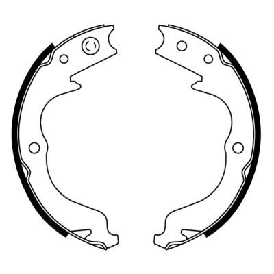 Brake Shoe Set, parking brake ABE C07013ABE