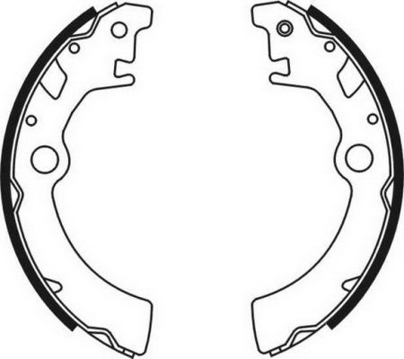 ABE C08003ABE Brake Shoe Set