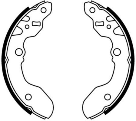 ABE C08015ABE Brake Shoe Set