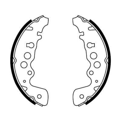 ABE C08018ABE Brake Shoe Set