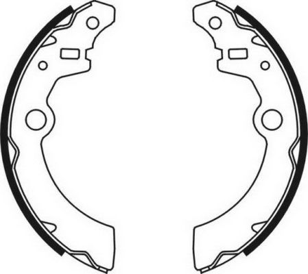 ABE C08021ABE Brake Shoe Set
