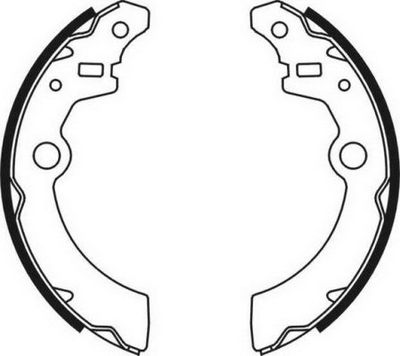 Brake Shoe Set ABE C08021ABE