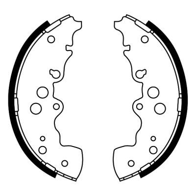 ABE C08023ABE Brake Shoe Set