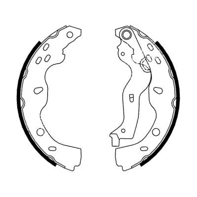 ABE C08024ABE Brake Shoe Set