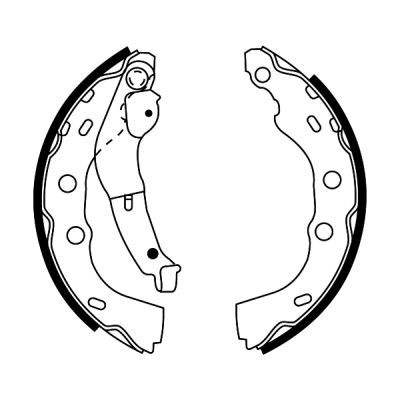 ABE C08027ABE Brake Shoe Set