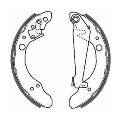 ABE C0A002ABE Brake Shoe Set