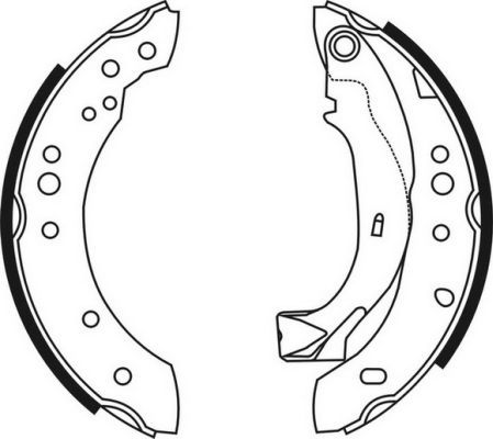 ABE C0C019ABE Brake Shoe Set