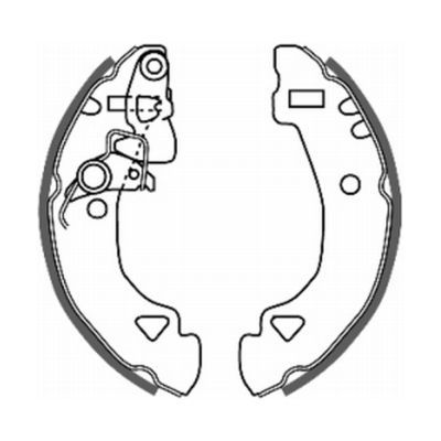 ABE C0F008ABE Brake Shoe Set