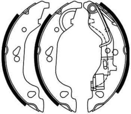 ABE C0F019ABE Brake Shoe Set