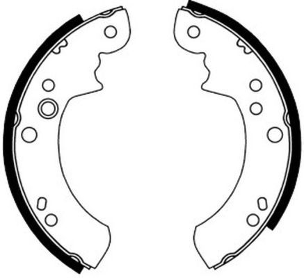 ABE C0G015ABE Brake Shoe Set