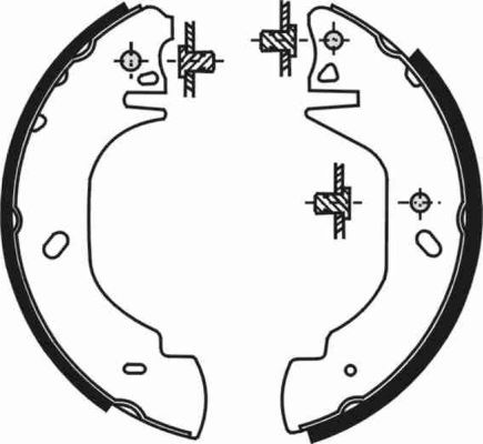 ABE C0G023ABE Brake Shoe Set