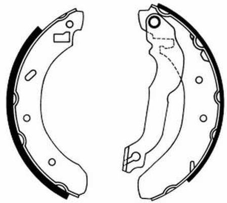 ABE C0G028ABE Brake Shoe Set