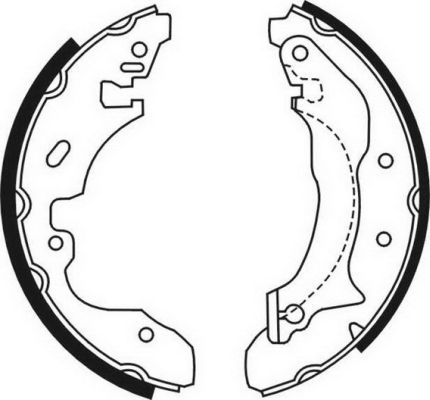 ABE C0G042ABE Brake Shoe Set