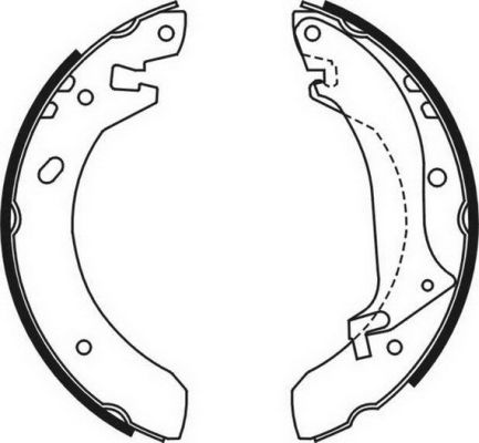 ABE C0I001ABE Brake Shoe Set
