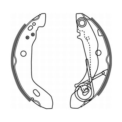 ABE C0M007ABE Brake Shoe Set