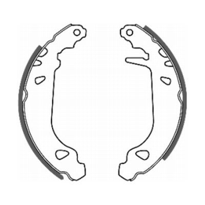 ABE C0P010ABE Brake Shoe Set