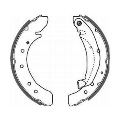 ABE C0P013ABE Brake Shoe Set
